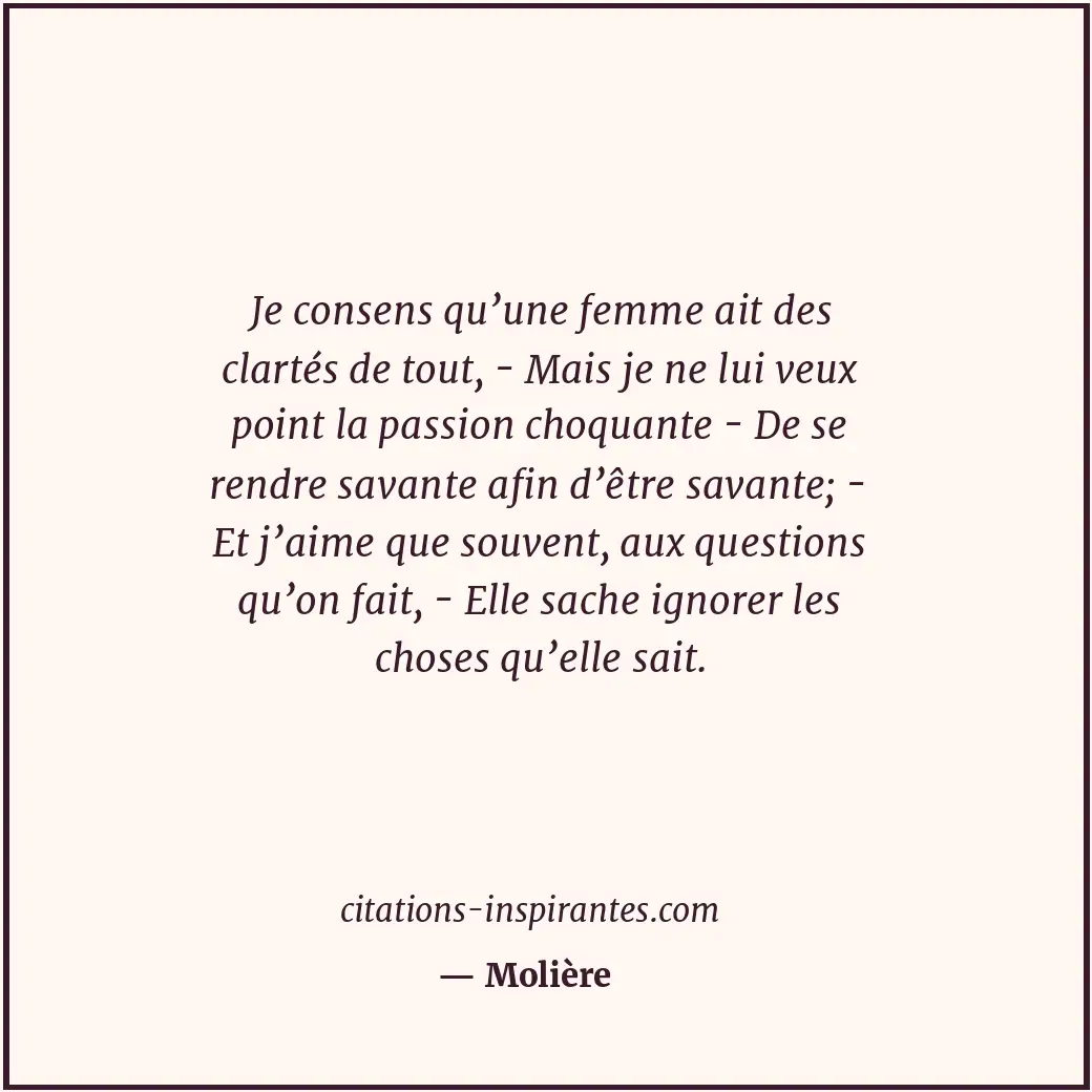 Citation de Molière