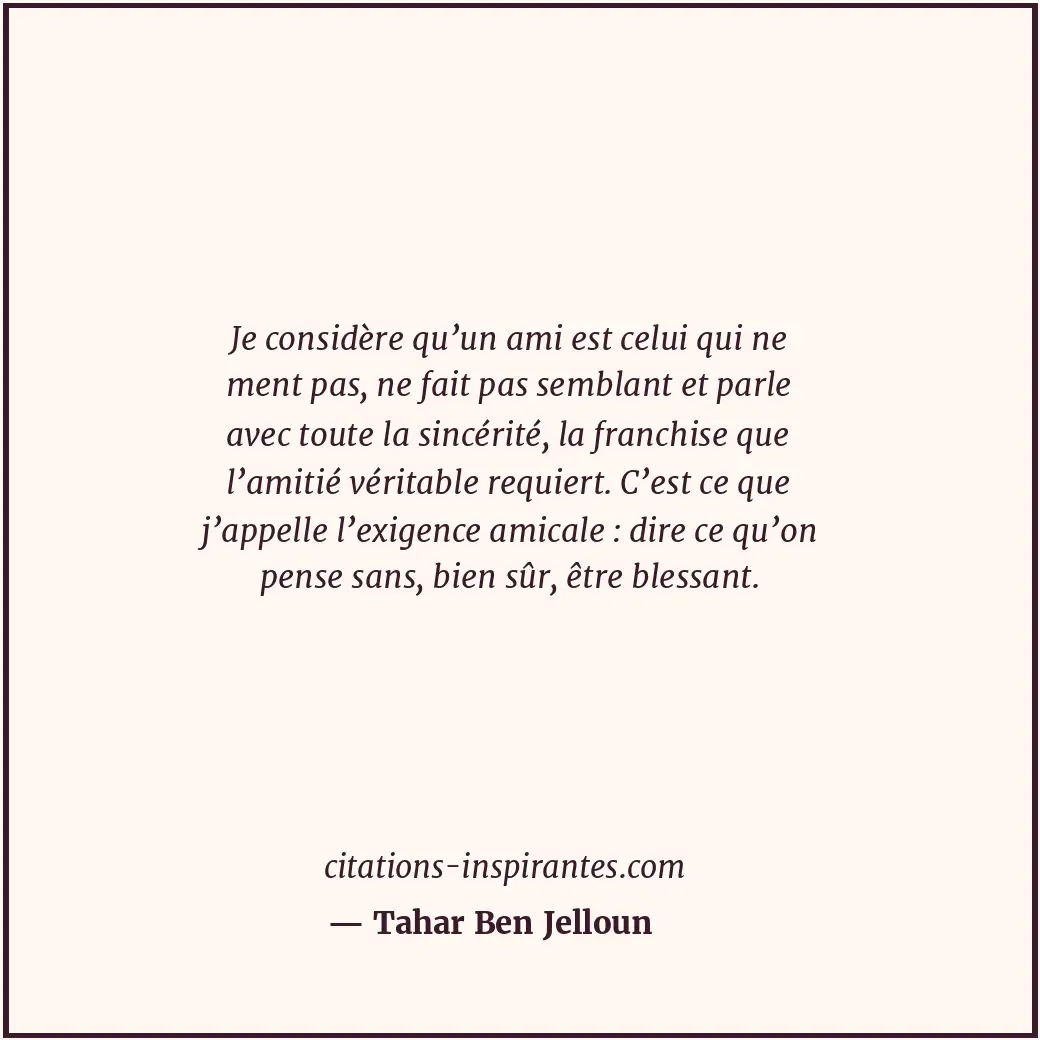 Citation de Tahar Ben Jelloun