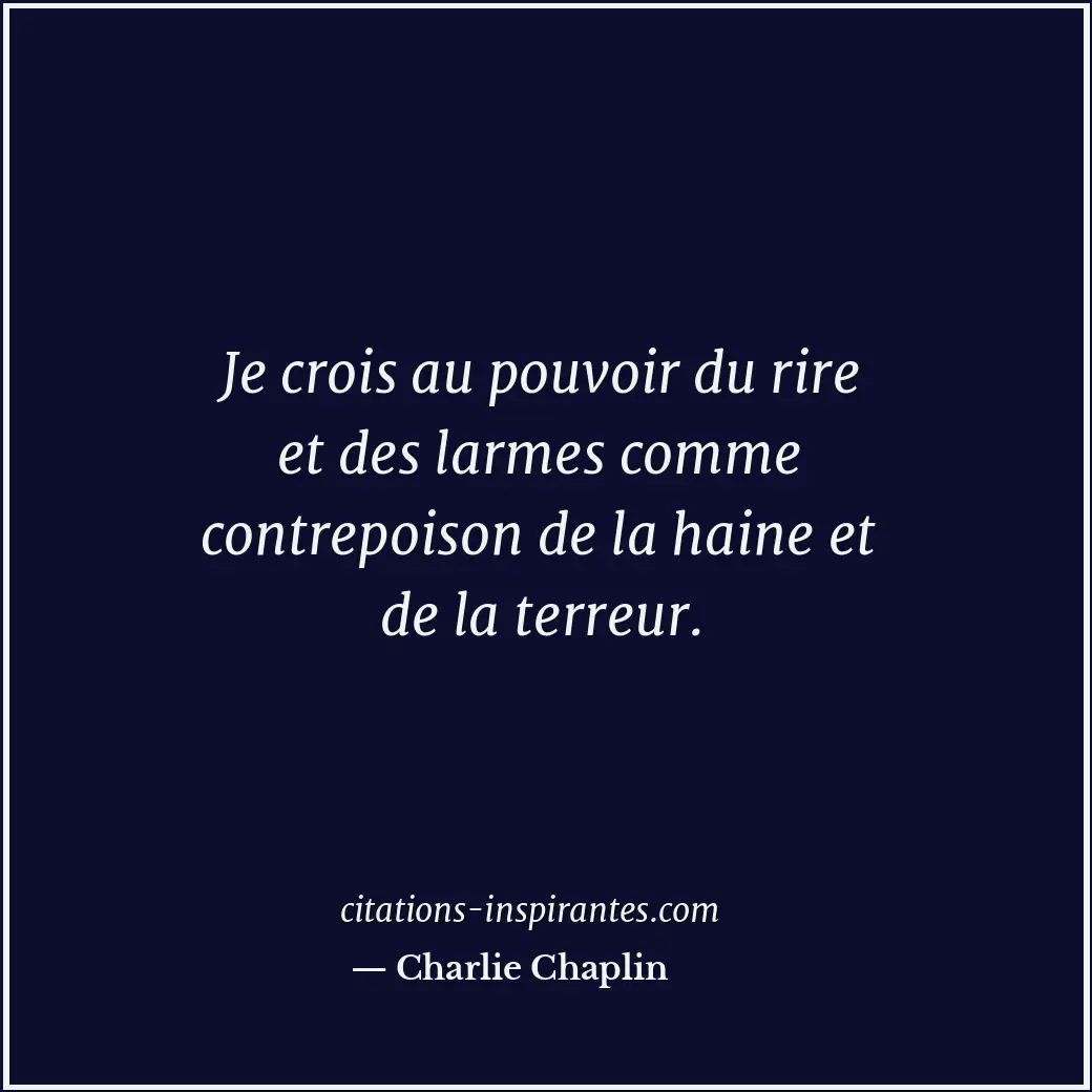 Citation de Charlie Chaplin