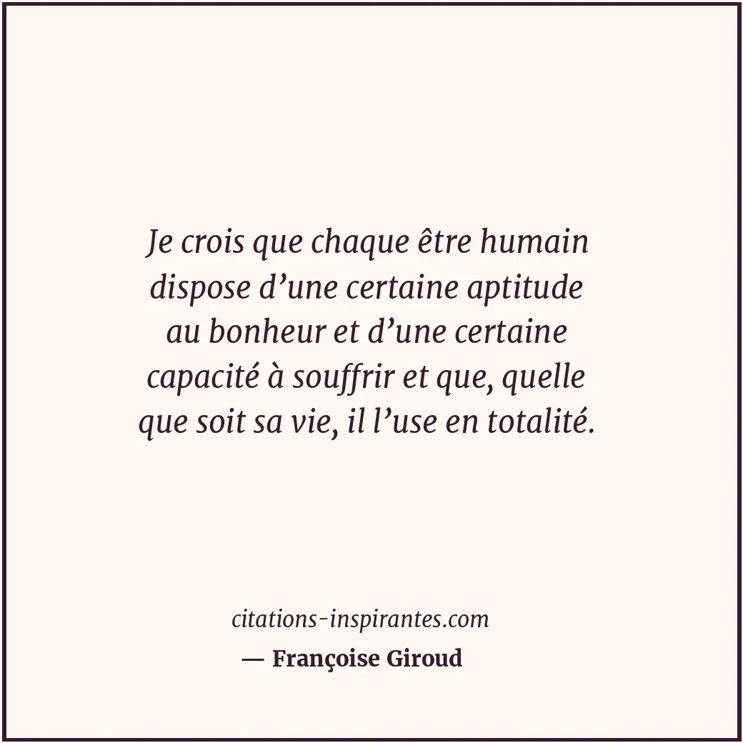 Citation de Françoise Giroud