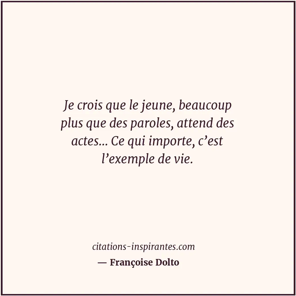 Citation de Françoise Dolto