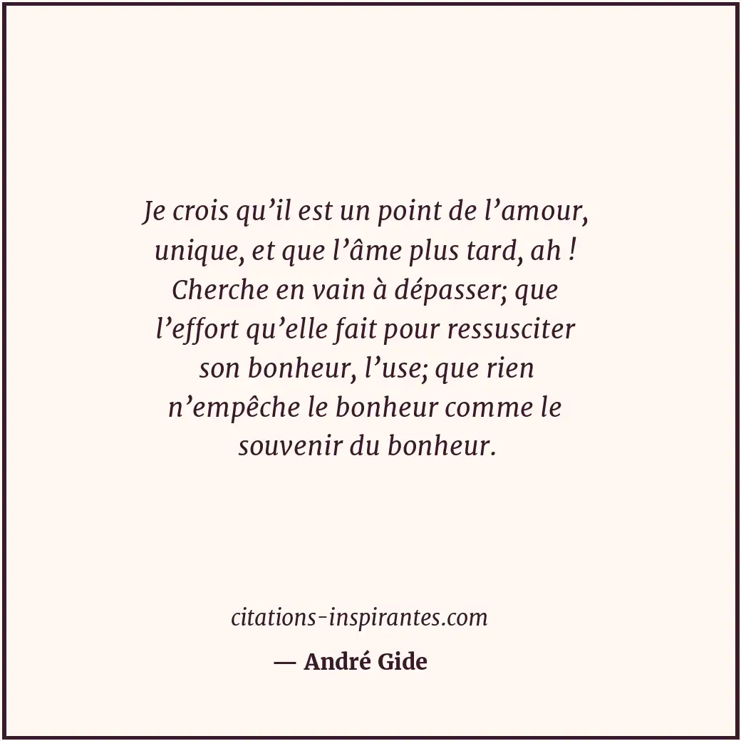 Citation de André Gide