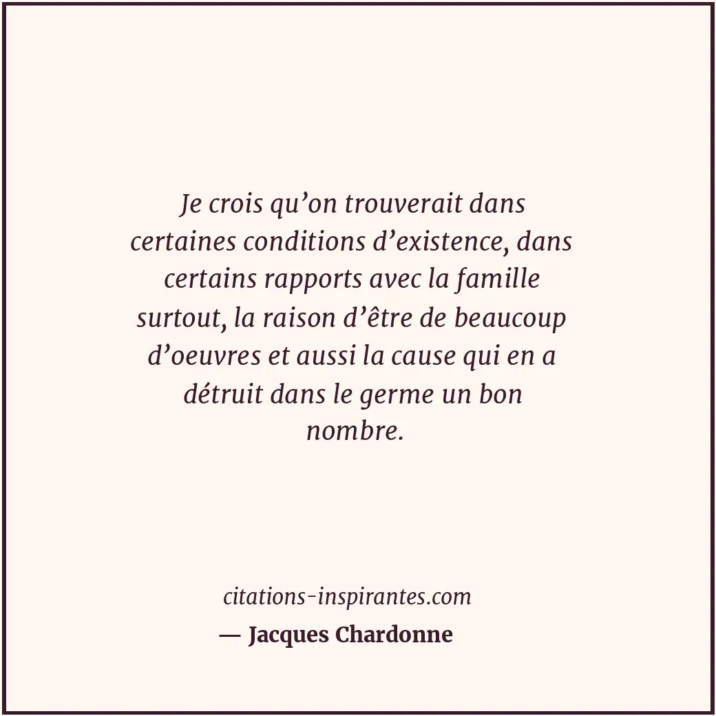 Citation de Jacques Chardonne