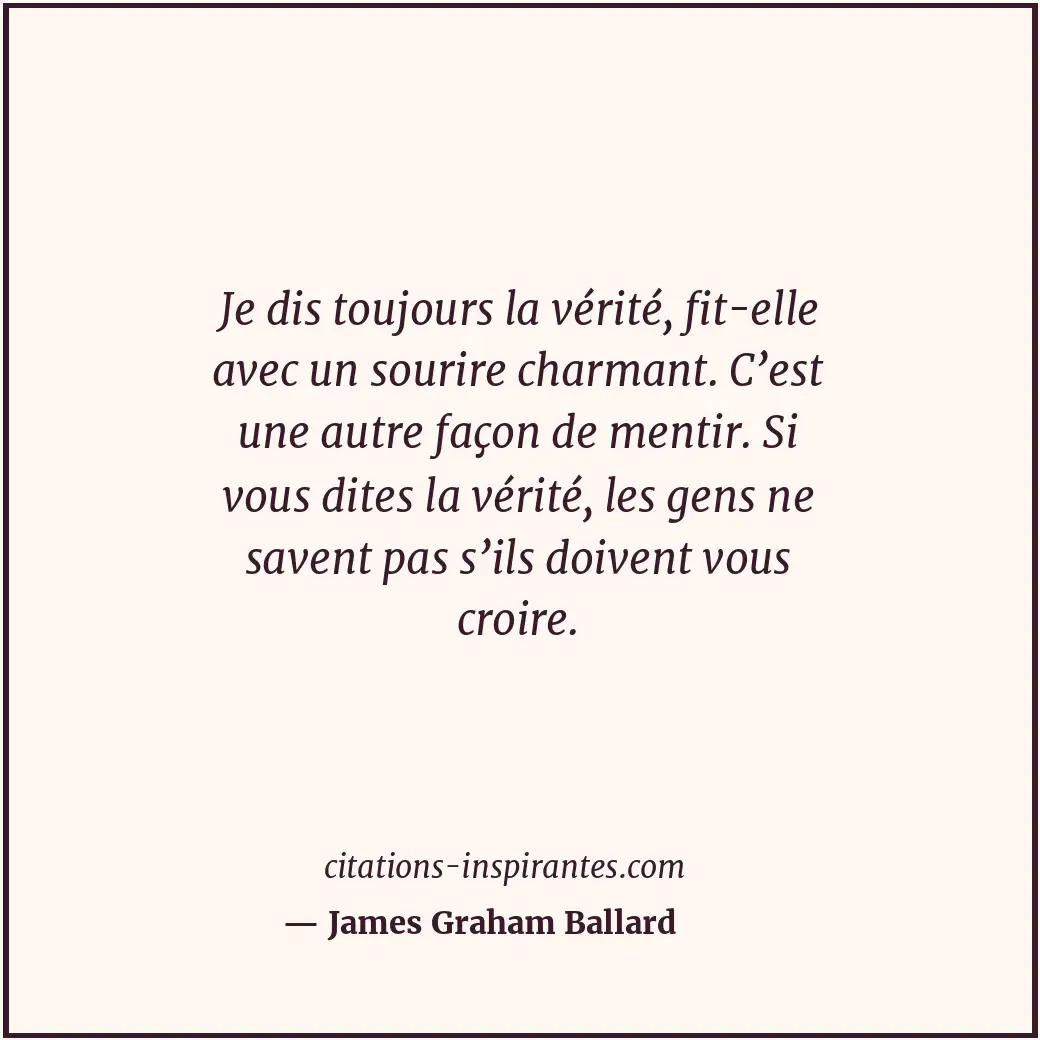 Citation de James Graham Ballard