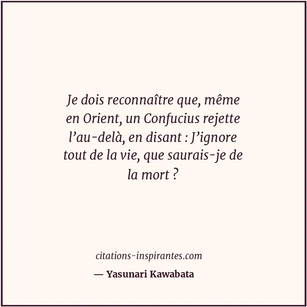 Citation de Yasunari Kawabata