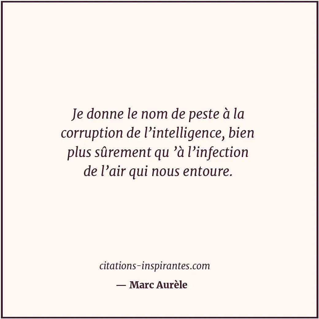 Citation de Marc Aurèle