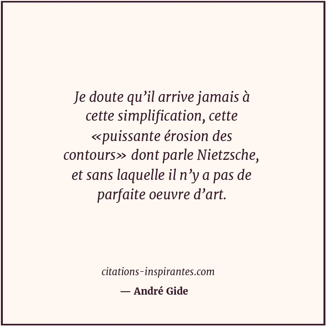 Citation de André Gide