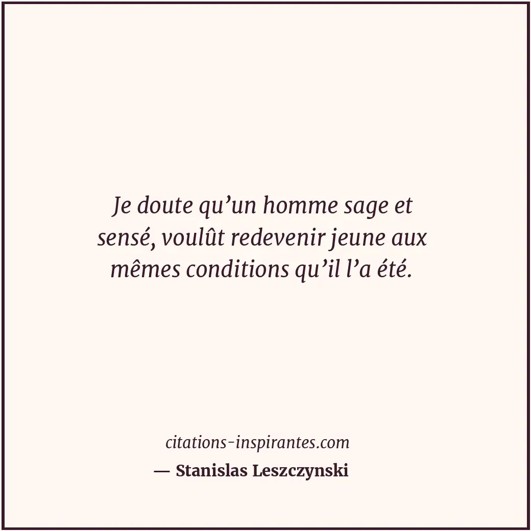 Citation de Stanislas Leszczynski