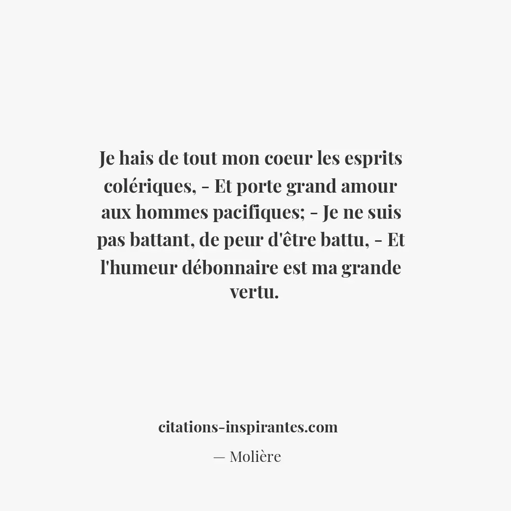 Citation de Molière