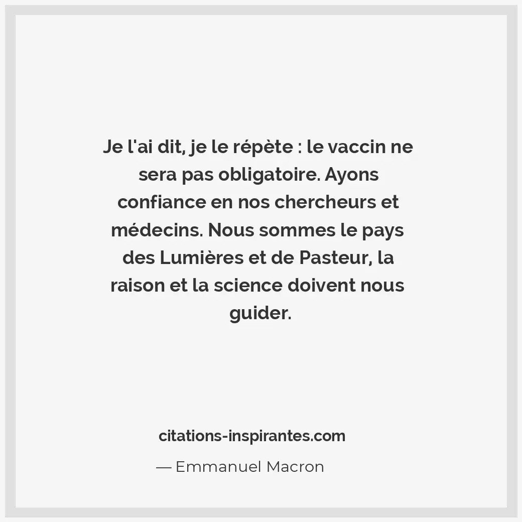 Citation de Emmanuel Macron