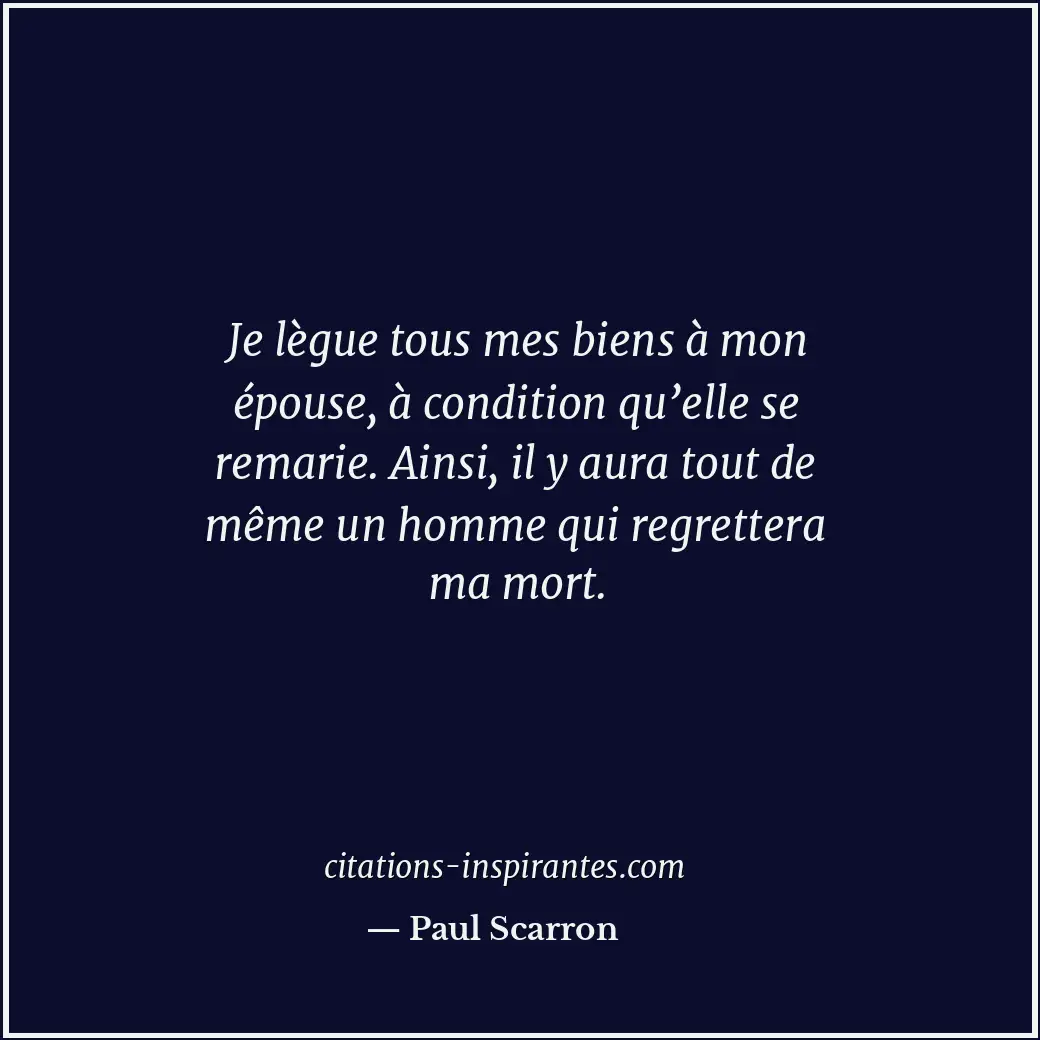 Citation de Paul Scarron