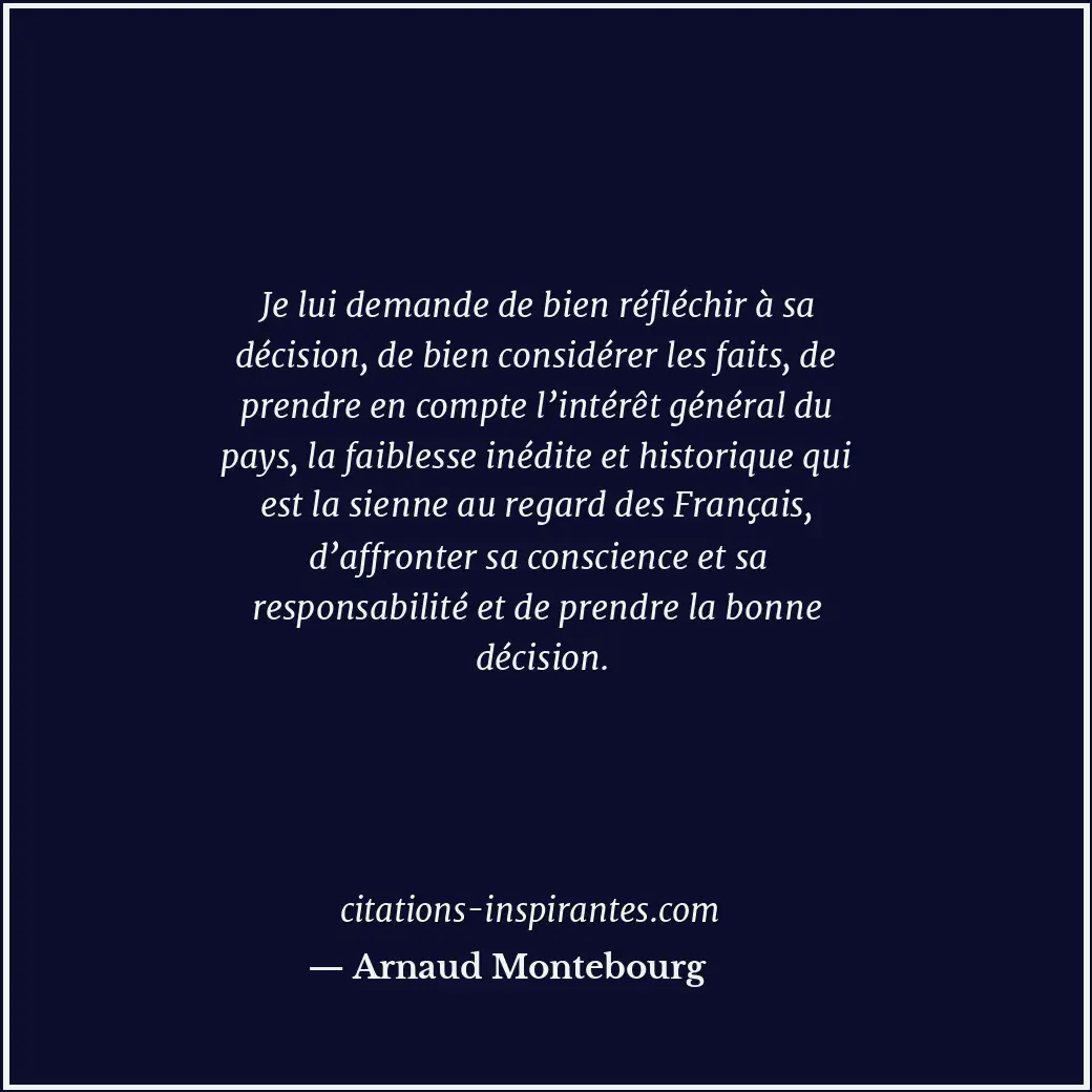 Citation de Arnaud Montebourg