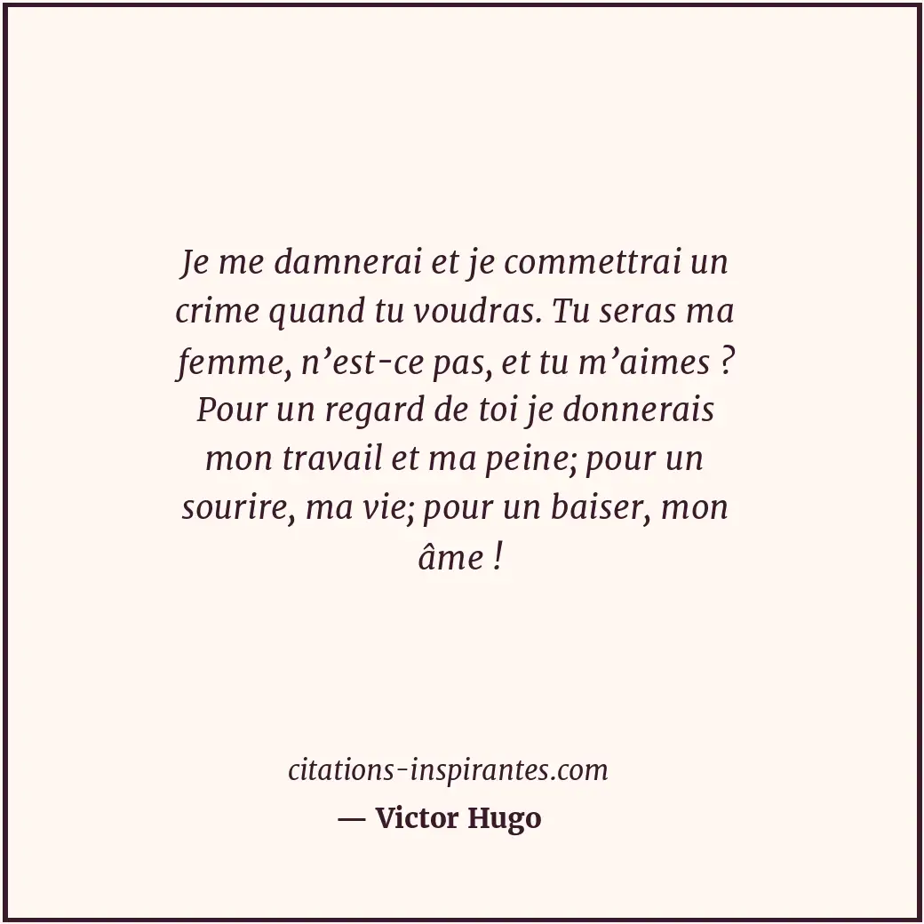 Citation de Victor Hugo