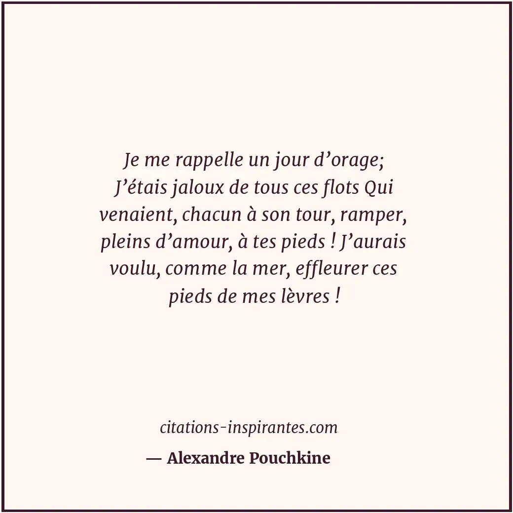 Citation de Alexandre Pouchkine