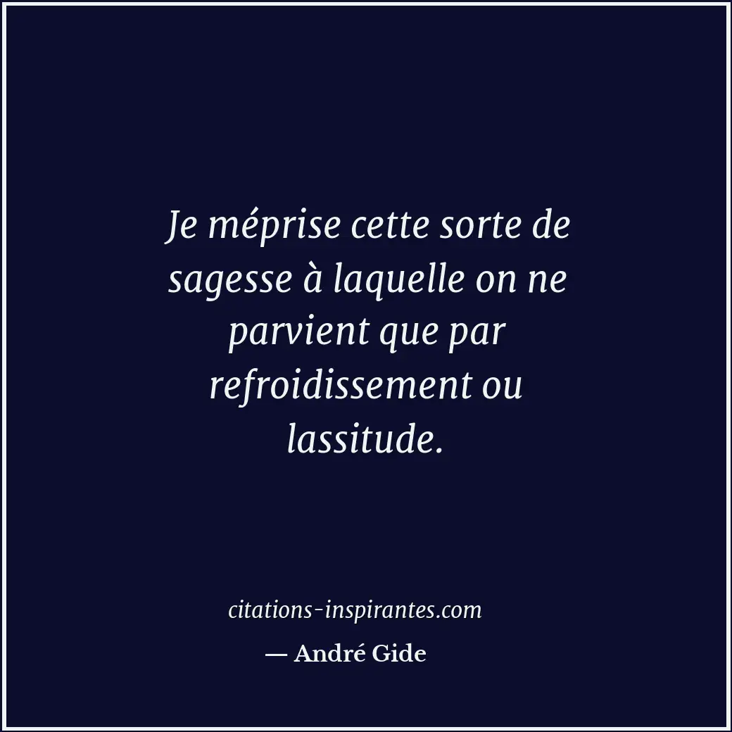 Citation de André Gide