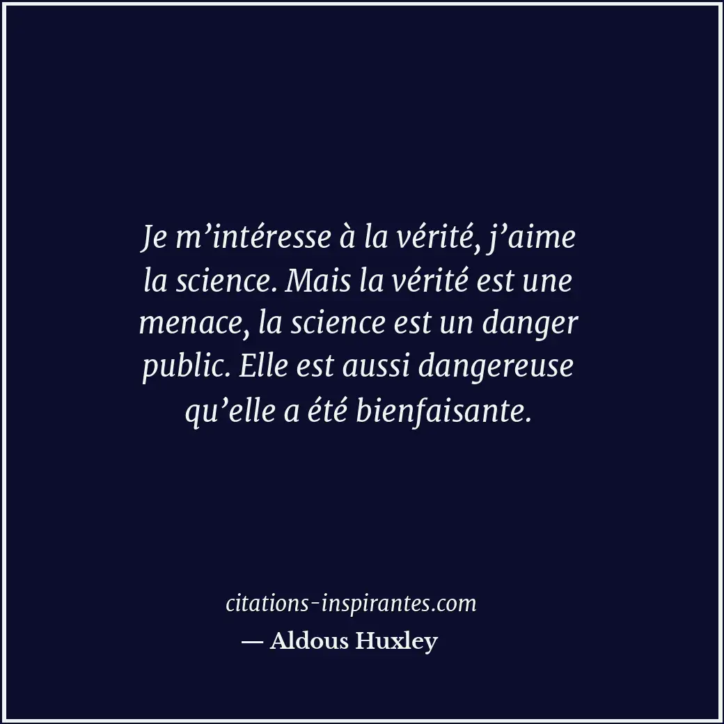 Citation de Aldous Huxley