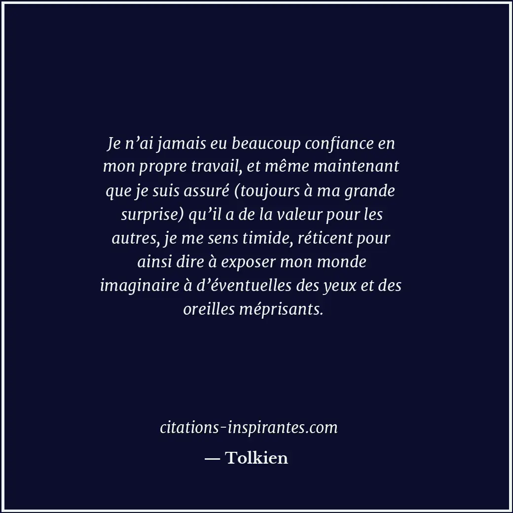 Citation de Tolkien
