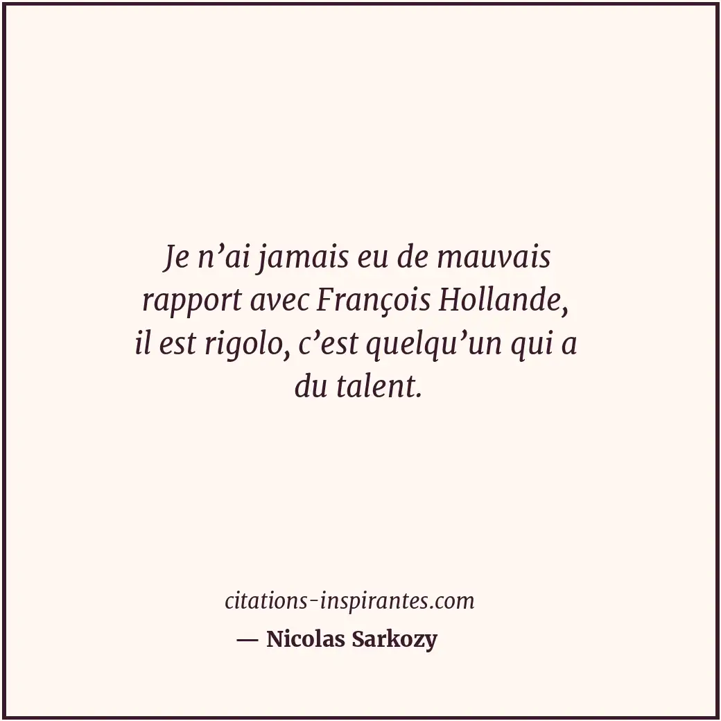 Citation de Nicolas Sarkozy