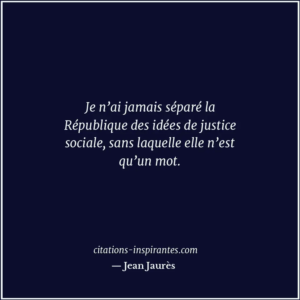 Citation de Jean Jaurès