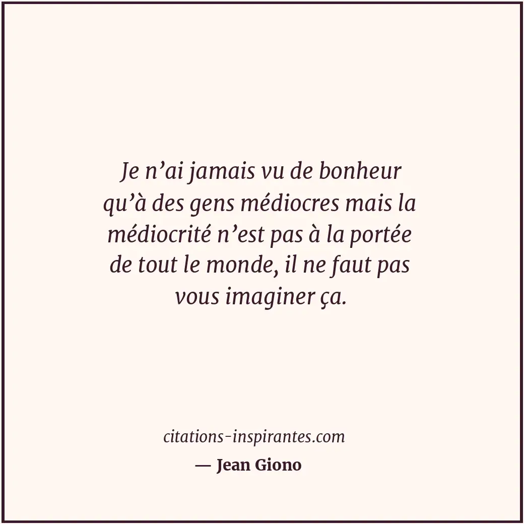 Citation de Jean Giono
