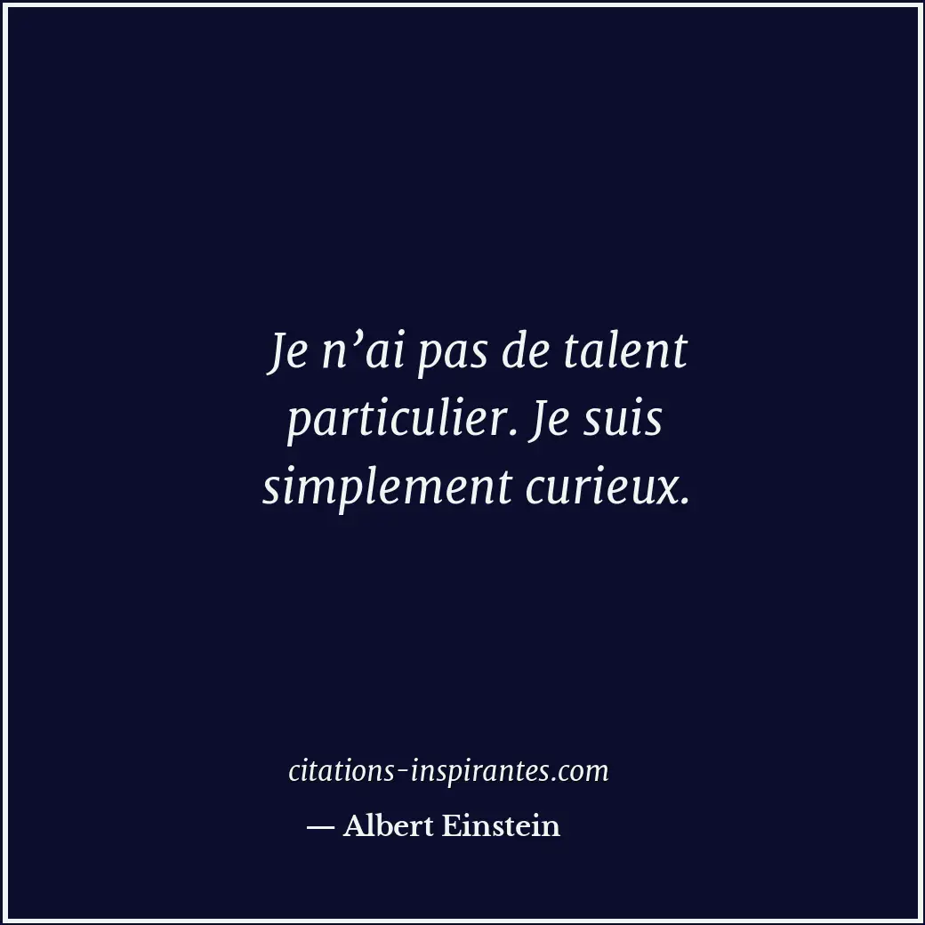 Citation de Albert Einstein