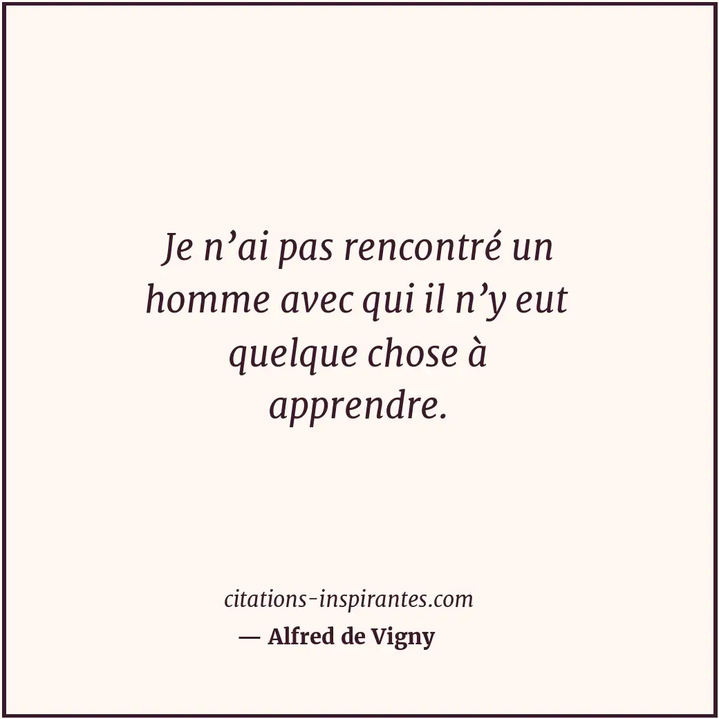 Citation de Alfred de Vigny