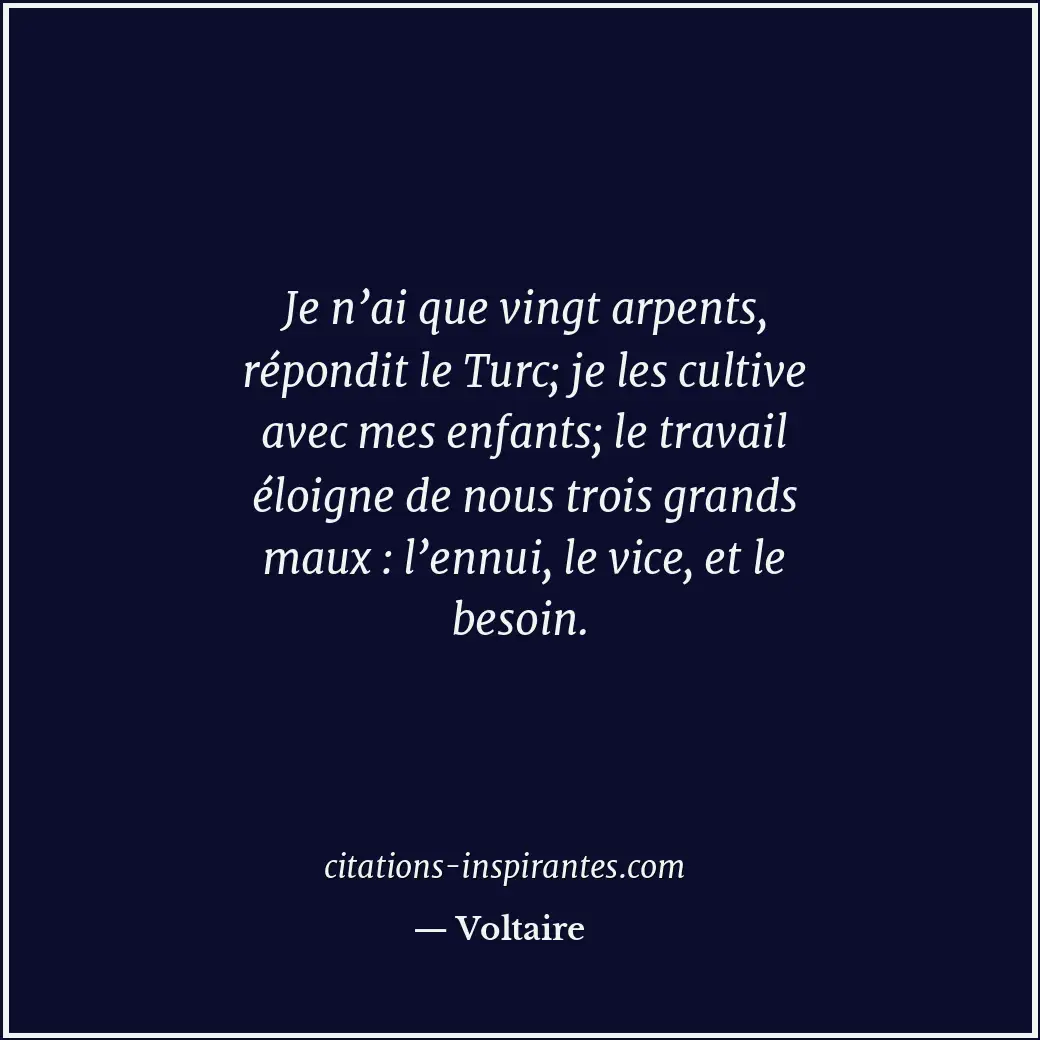 Citation de Voltaire