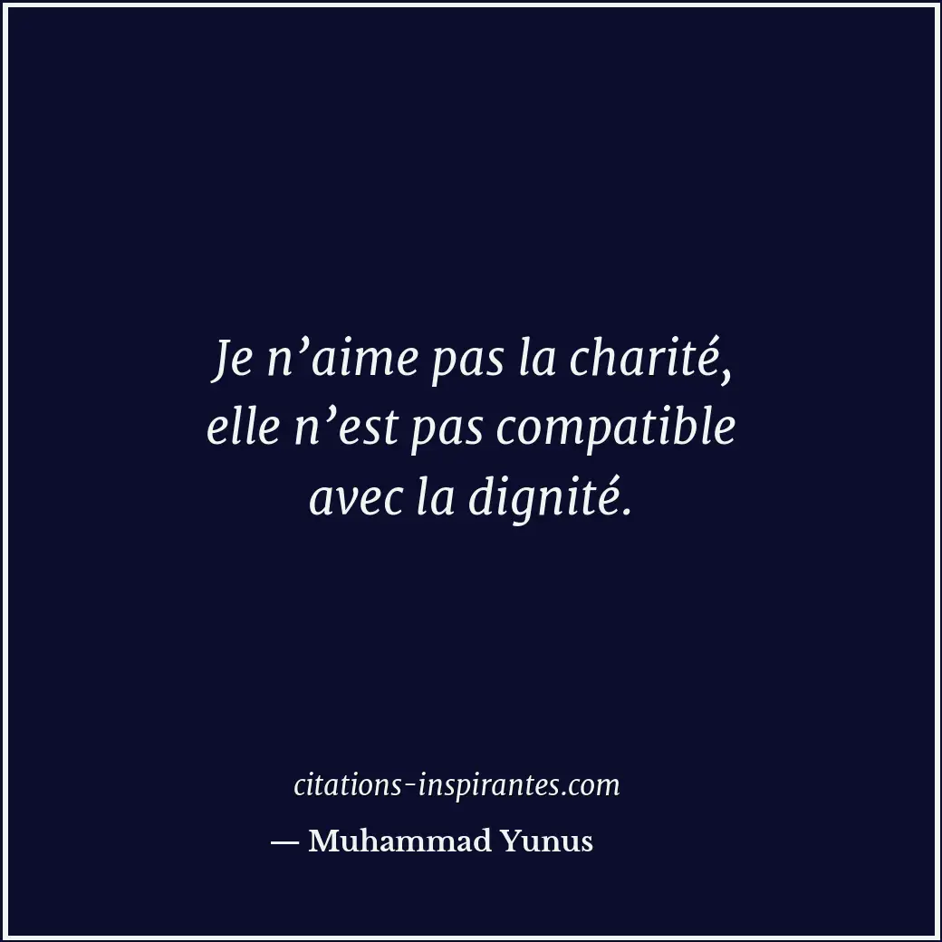 Citation de Muhammad Yunus