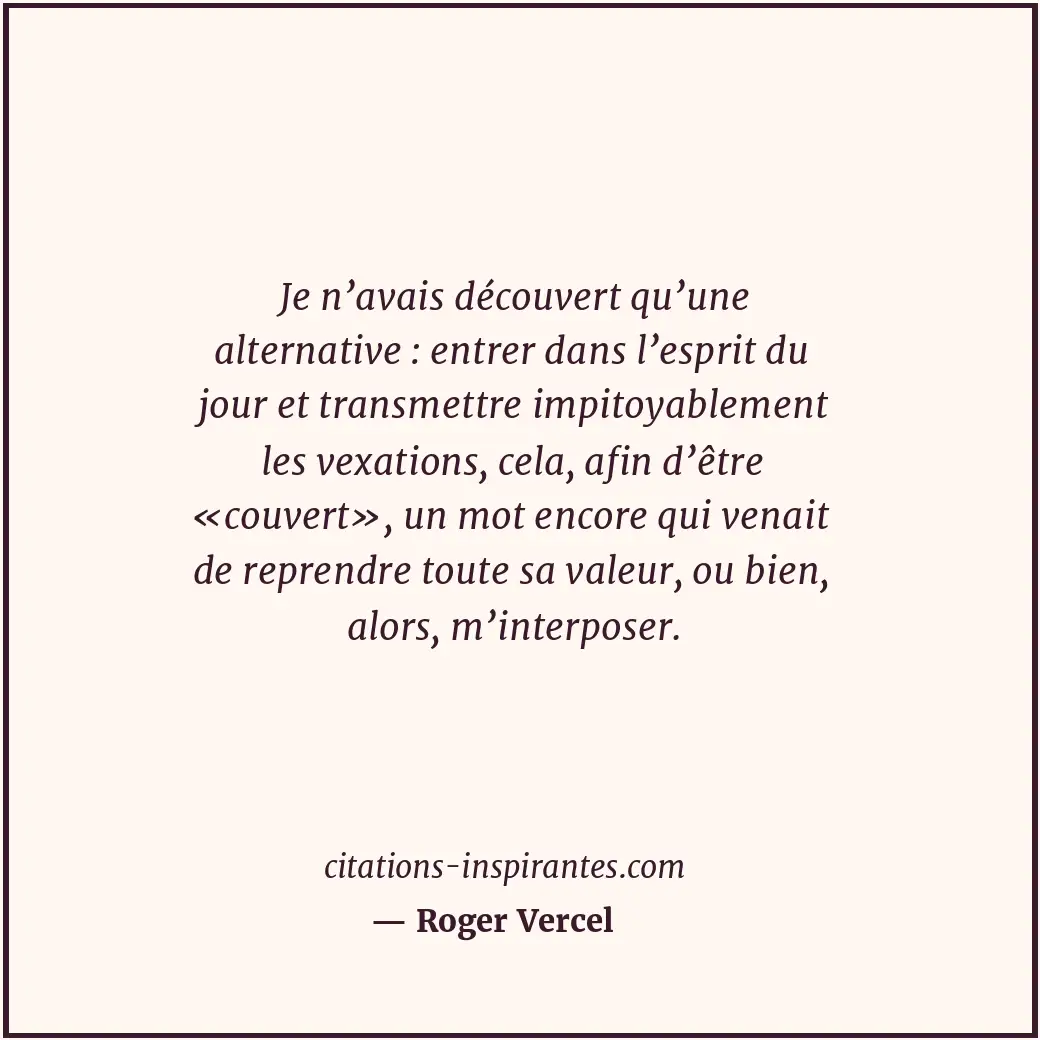 Citation de Roger Vercel