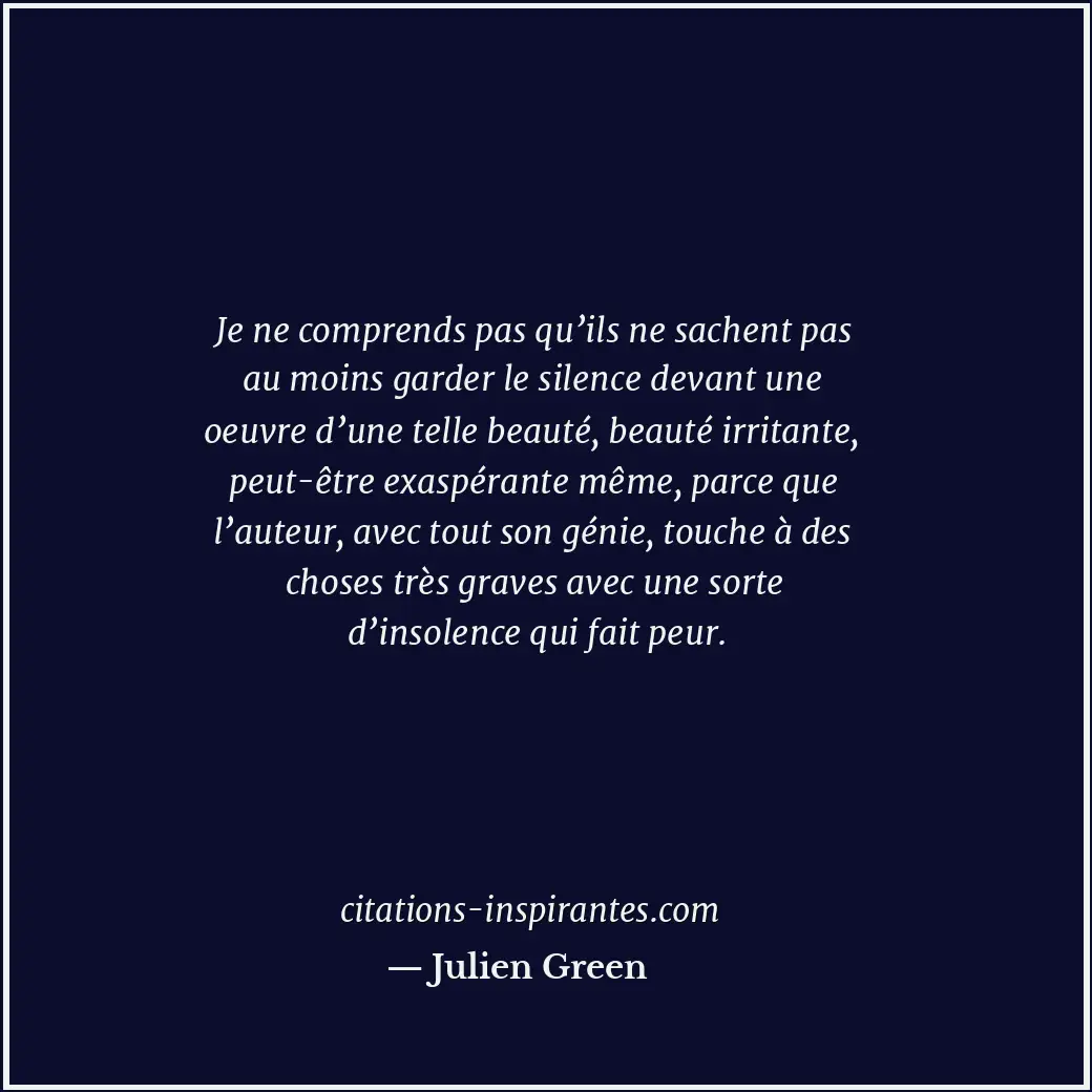 Citation de Julien Green