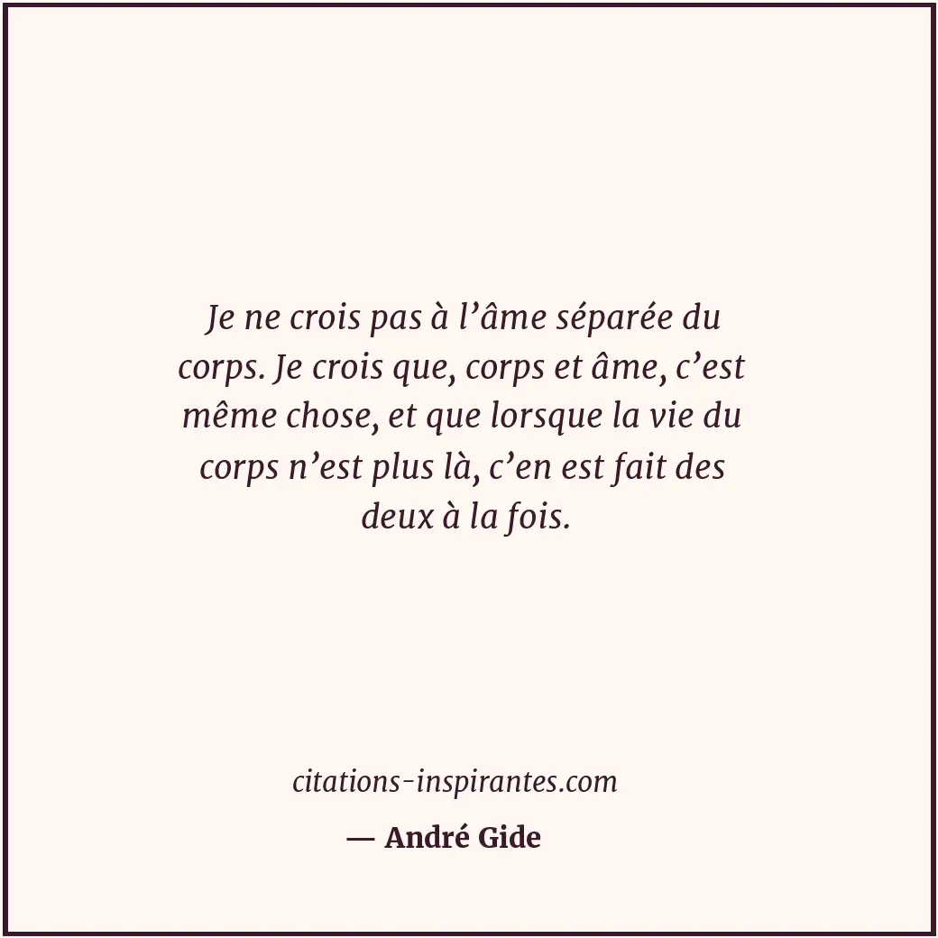 Citation de André Gide