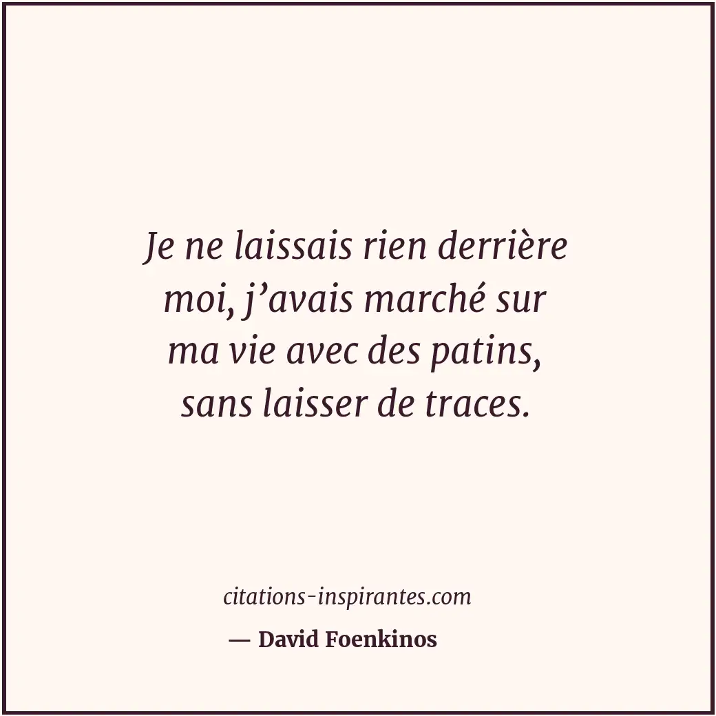 Citation de David Foenkinos