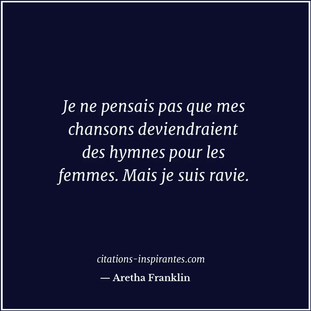 Citation de Aretha Franklin
