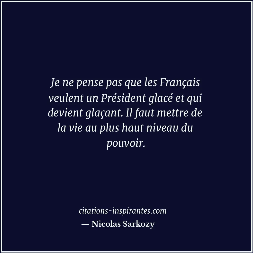 Citation de Nicolas Sarkozy