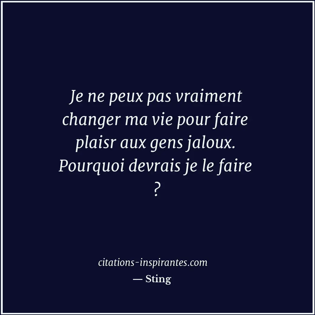Citation de Sting