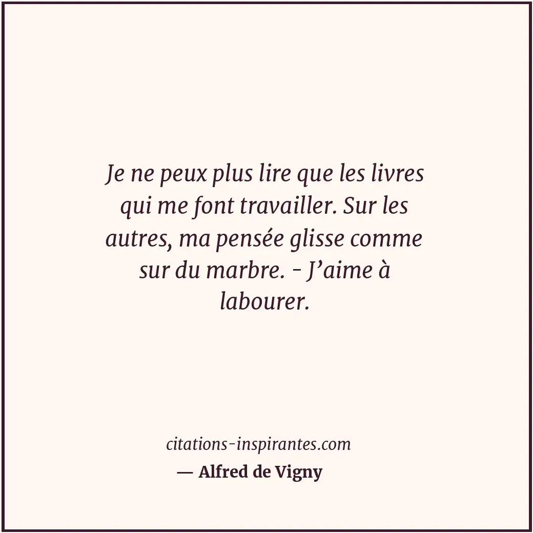 Citation de Alfred de Vigny