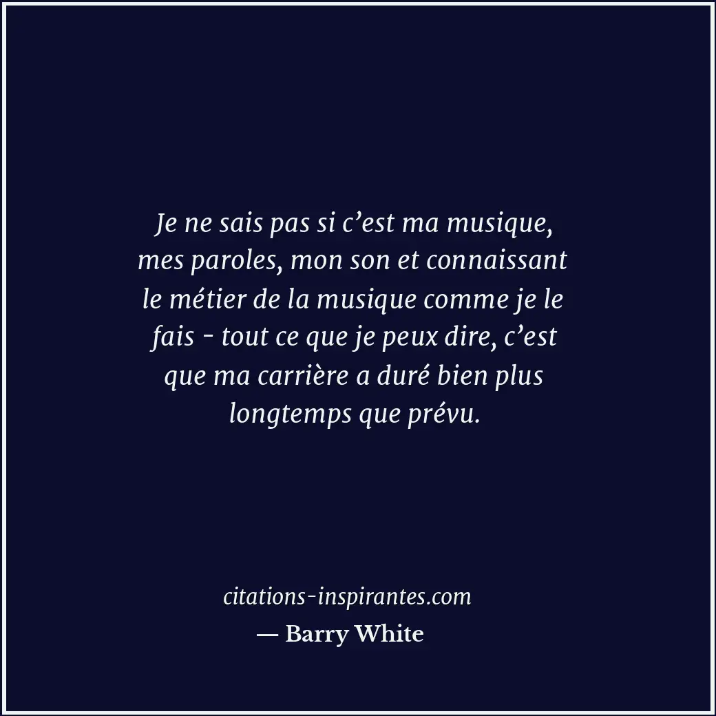Citation de Barry White