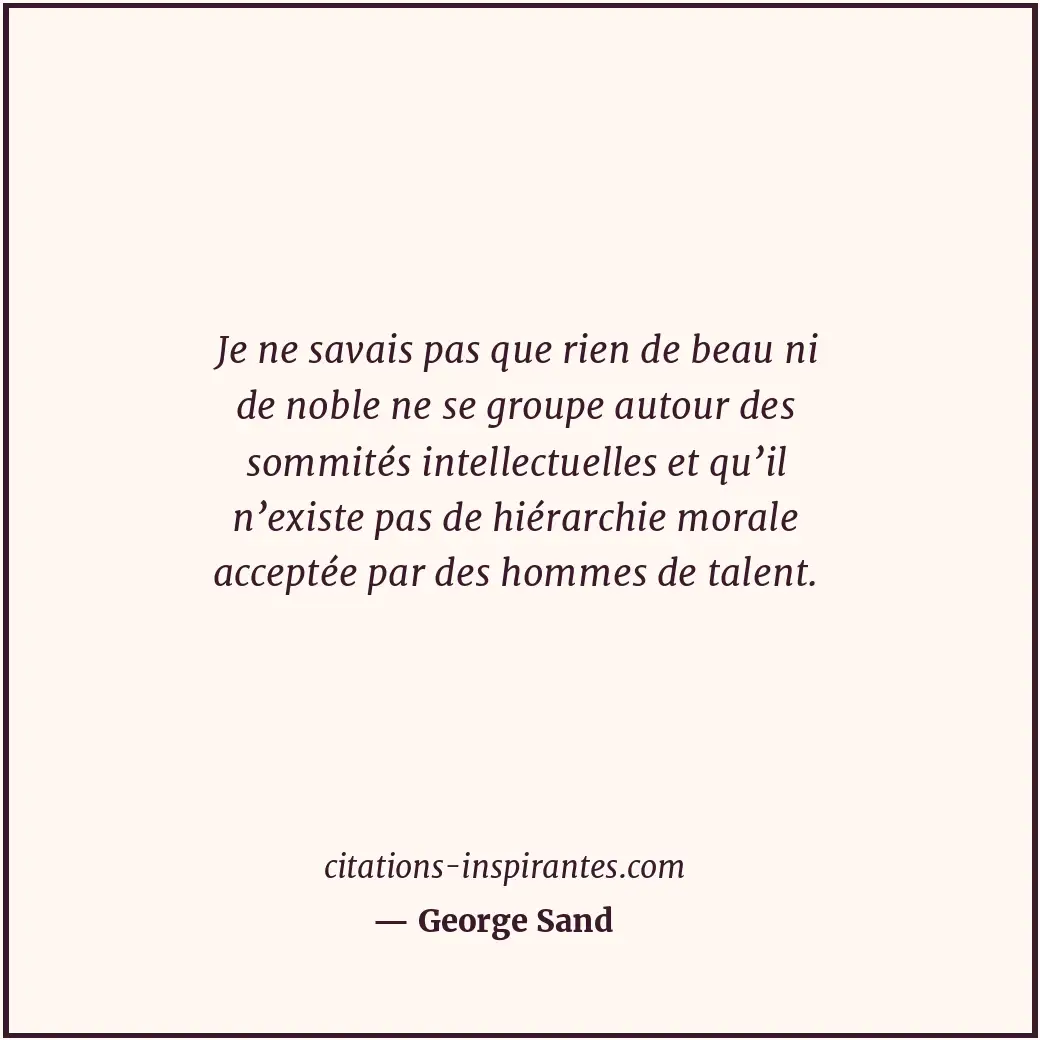 Citation de George Sand