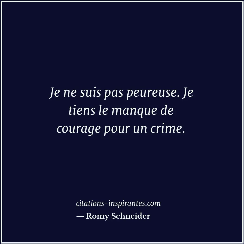 Citation de Romy Schneider