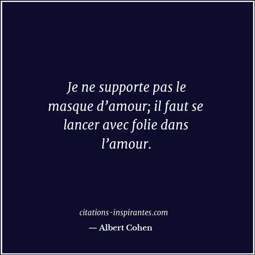 Citation de Albert Cohen