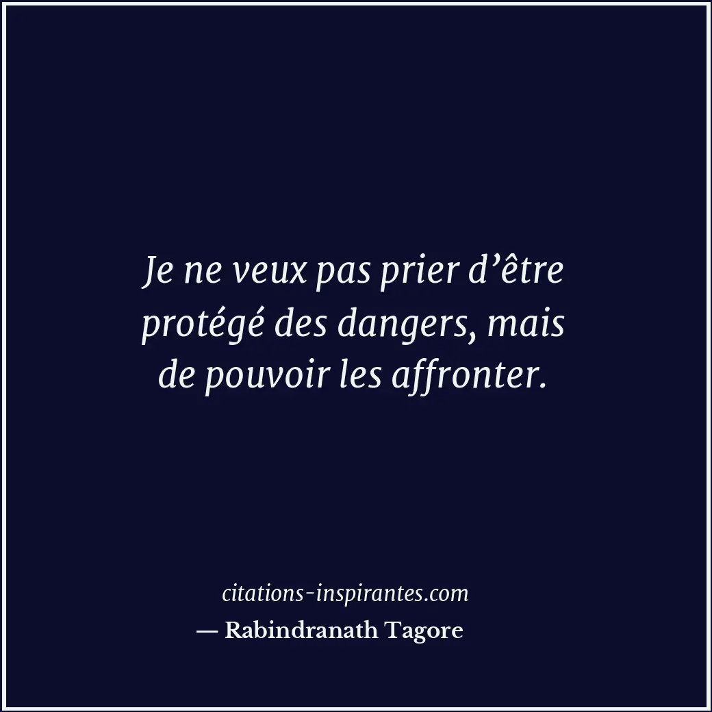 Citation de Rabindranath Tagore