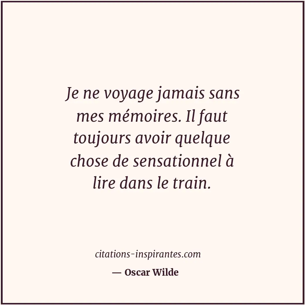 Citation de Oscar Wilde