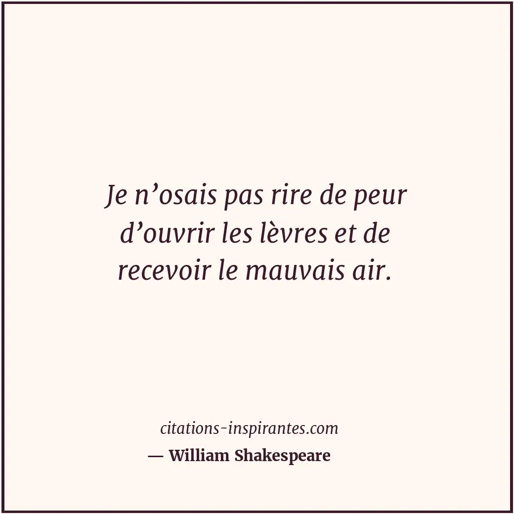 Citation de William Shakespeare