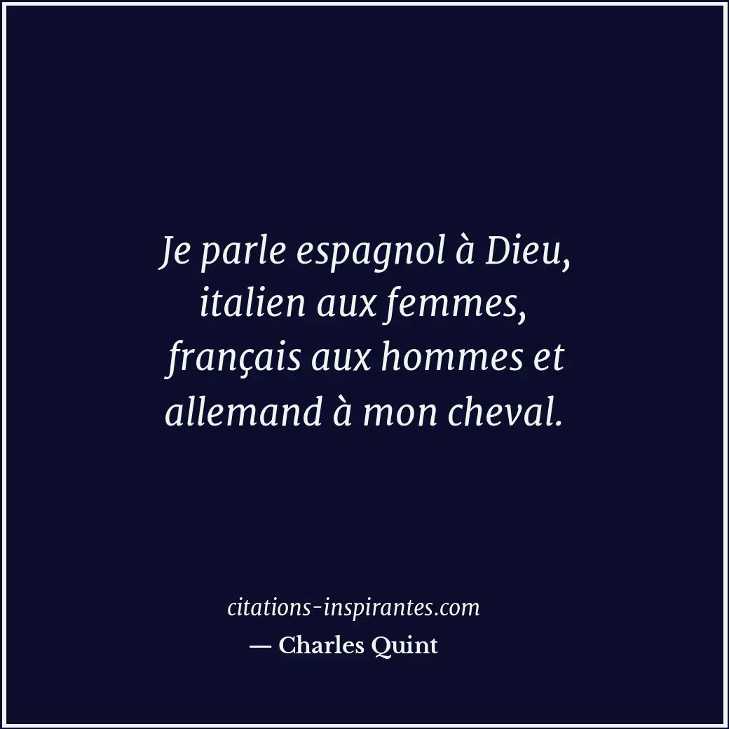 Citation de Charles Quint