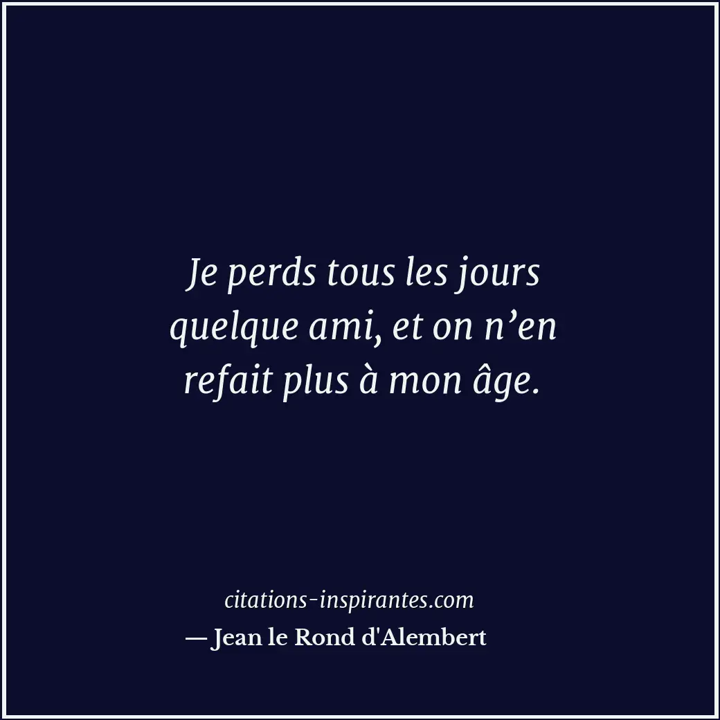 Citation de Jean le Rond d'Alembert