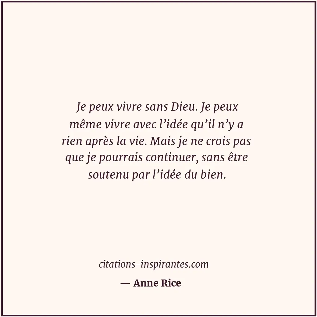 Citation de Anne Rice