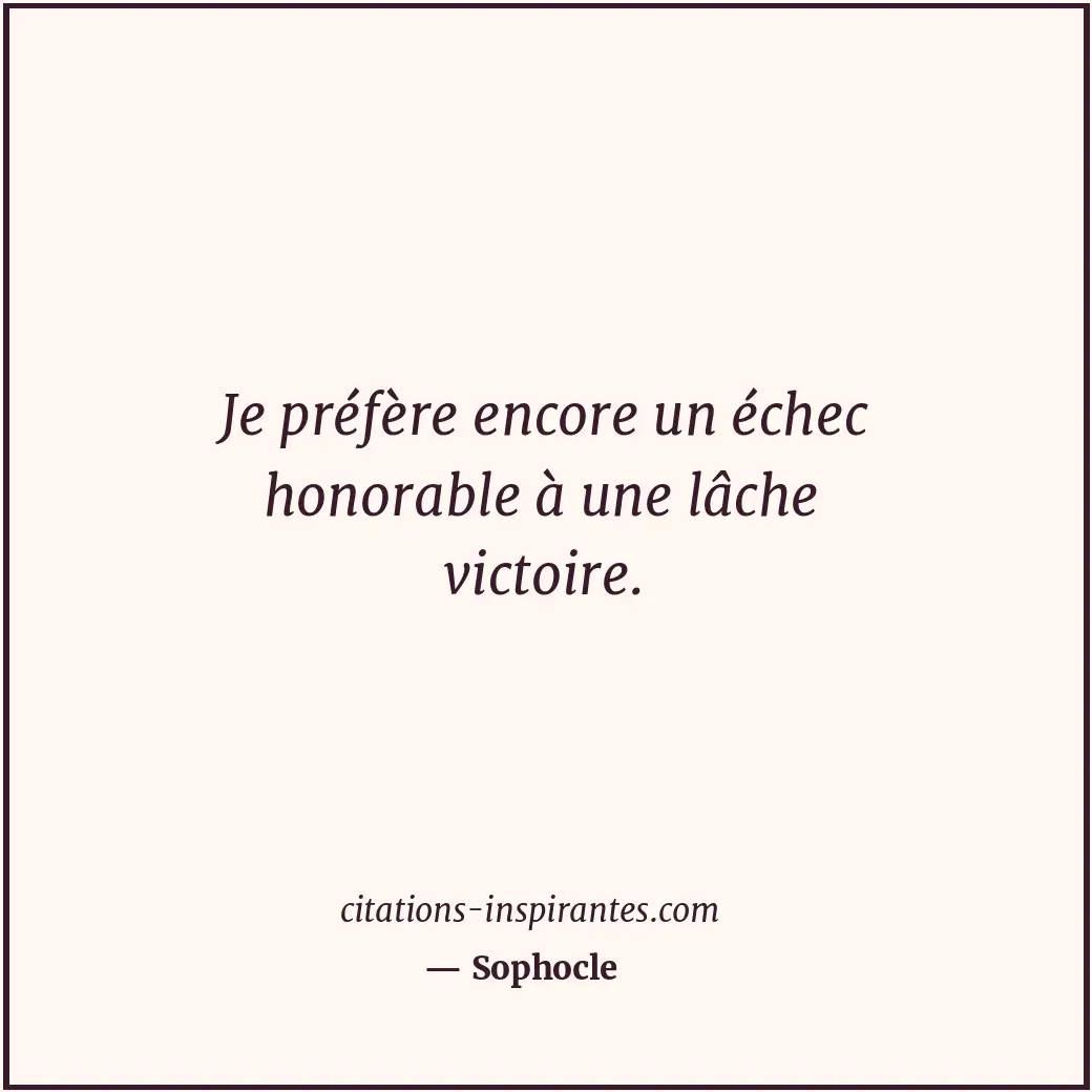 Citation de Sophocle