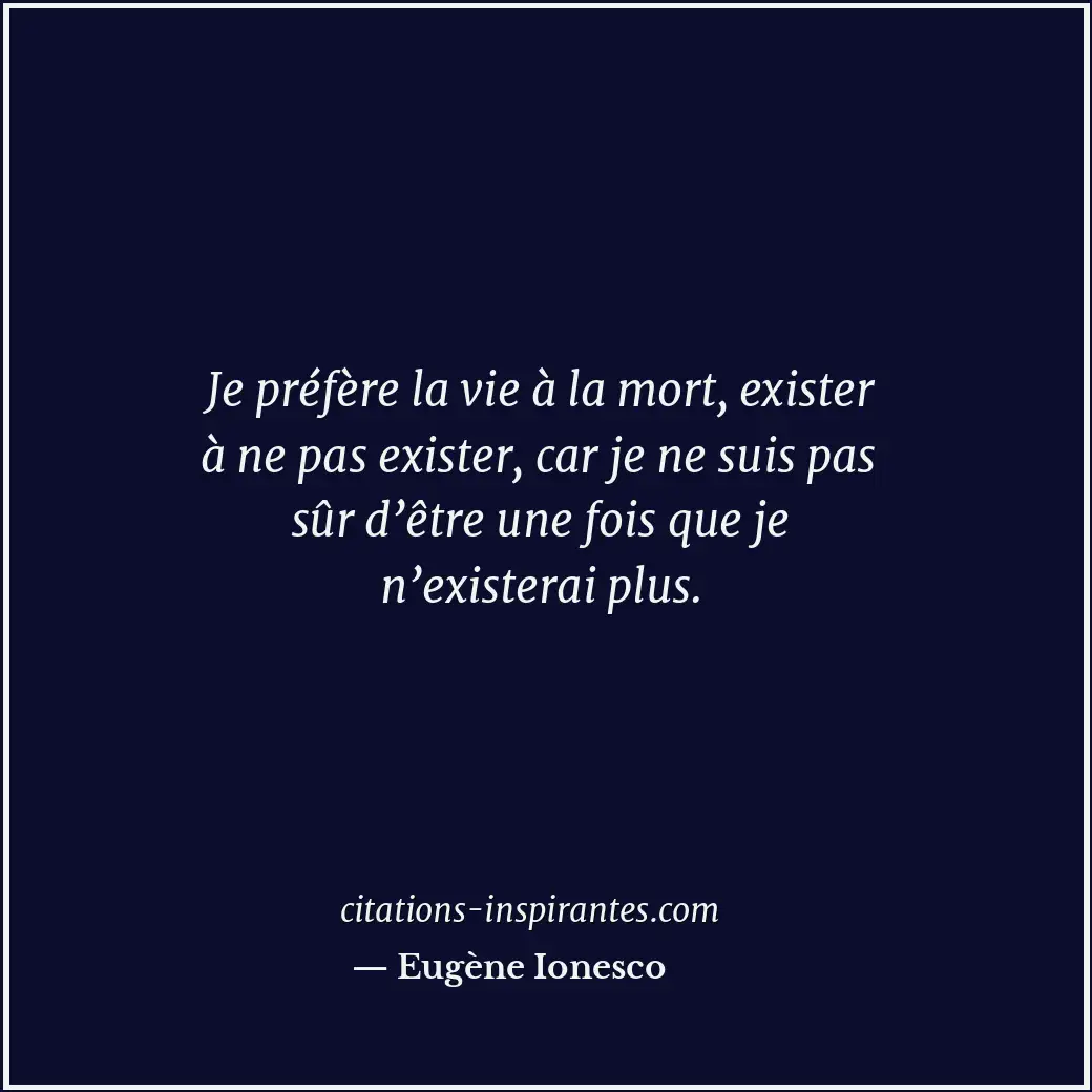 Citation de Eugène Ionesco