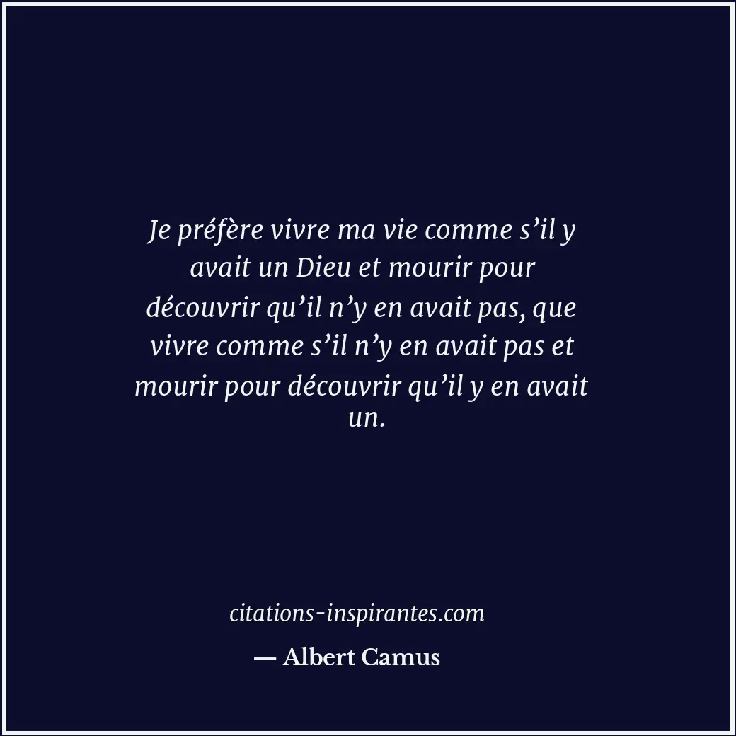 Citation de Albert Camus