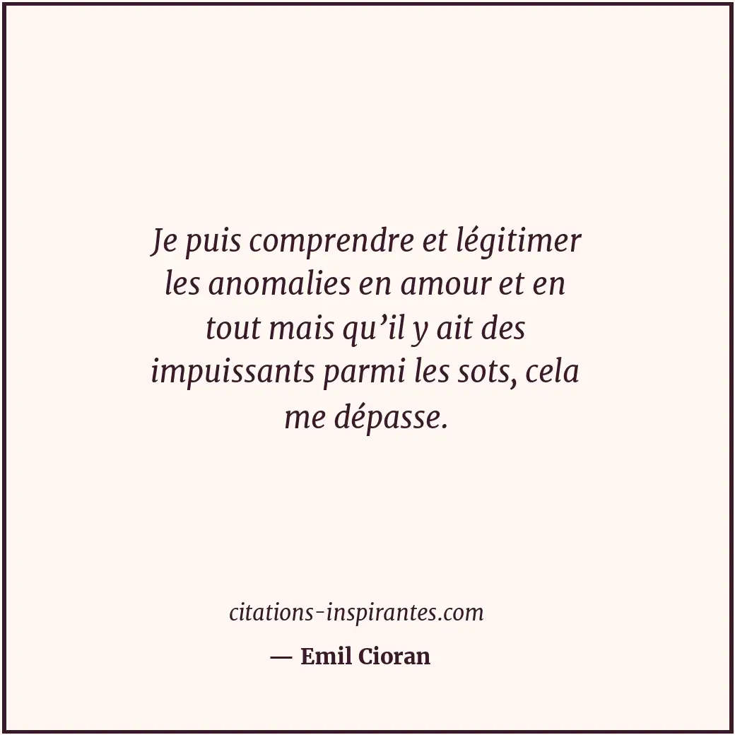 Citation de Emil Cioran